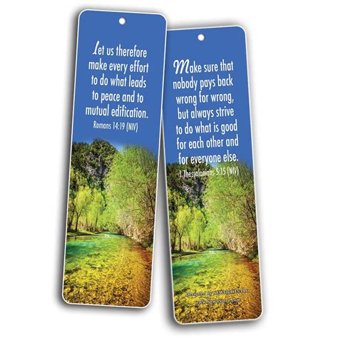 New Inspirational Bible Verses Bookmarks (Peace) – New8Store