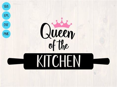 Queen Of The Kitchen Svg Is A Funny Cooking Shirt And Apron Design