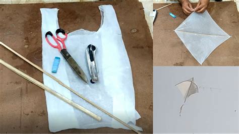 How To Make A Plastic Bag Kite With Broom Sticks Momo Plastic Bag