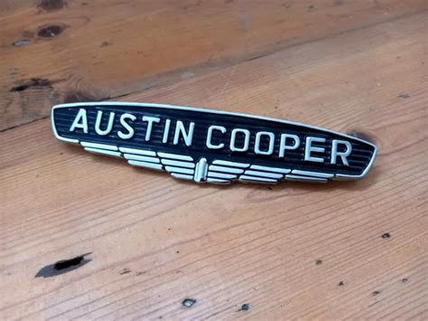 Classic Mini Cooper S Austin Mk Bonnet Badge Nos Works Rare Bmc