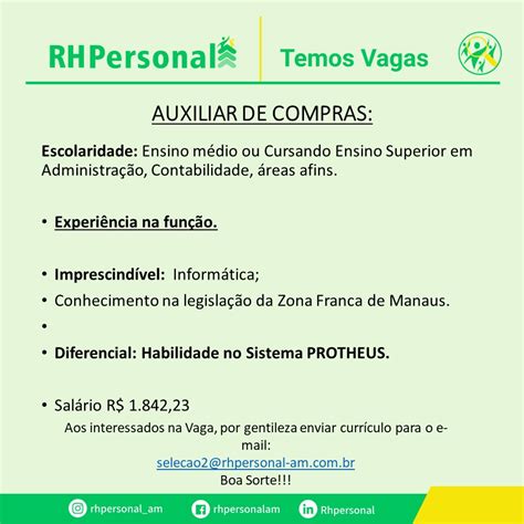 Personal Recursos humanos está recrutando novos profissionais são