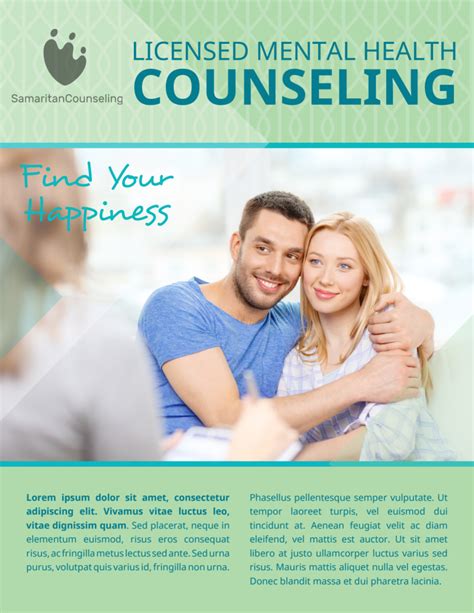 Licensed Mental Health Counseling Flyer Template