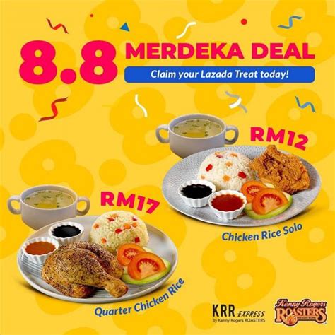 Kenny Rogers ROASTERS Lazada 8 8 Merdeka Deal