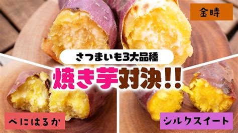 【どのサツマイモが一番美味しい】石焼き芋対決！！【金時・べにはるか・シルクスイート】 Youtube