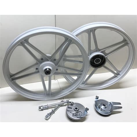 Roues Jantes Avants Arrières Complètes 17 X 1 6 Blanches