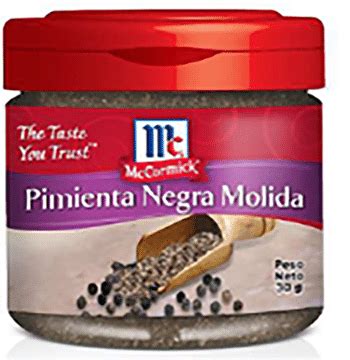 McCormick Pimienta Negra Molida Frasco Vidrio Cropa Fresh