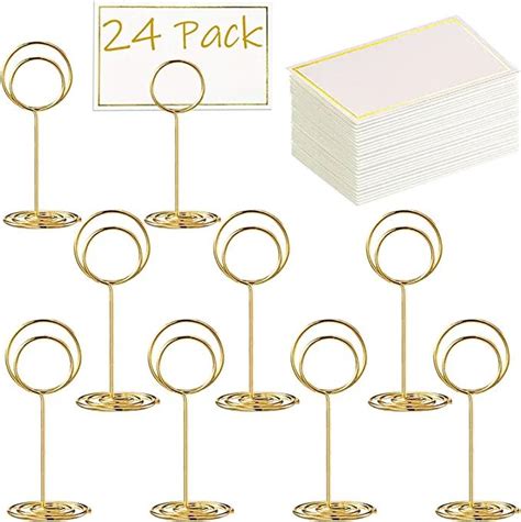 Toncoo Pcs Premium Mini Table Number Holders And Pcs Place Cards