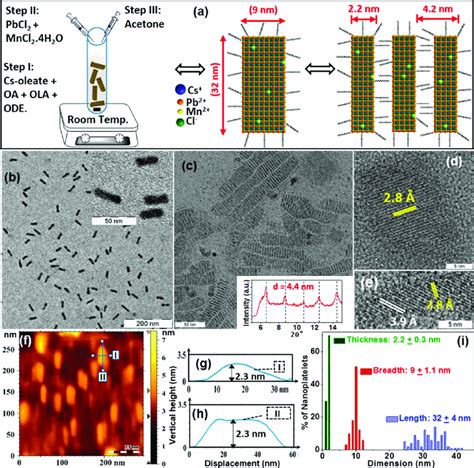 Synthesis And Morphology Of Mn Doped Cspbcl Npls A Schematic