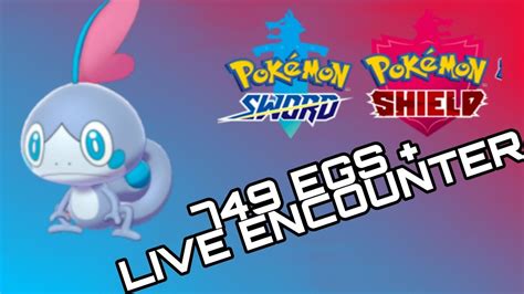 LIVE SHINY SOBBLE AFTER 749 EGGS Pokemon Sword Shield YouTube