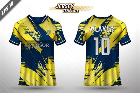 Soccer Jersey And T Shirt Mockup Vector Design Template 3688803 Vector