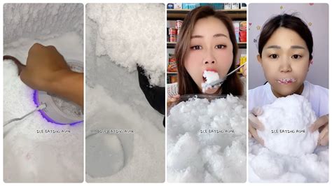 Asmr Freezer Frost Eating Ice Mukbang