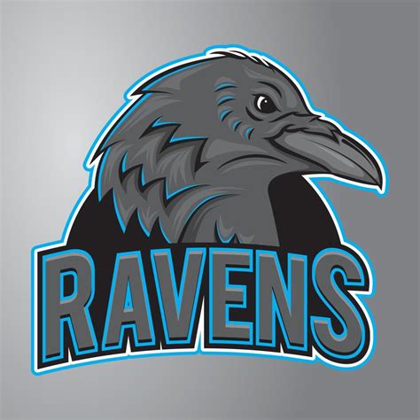 Raven Head Mascot Logo 17259264 Vector Art at Vecteezy