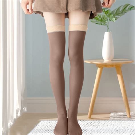 Levmjia High Waist Tights Stockings For Women Thigh High Pantyhose