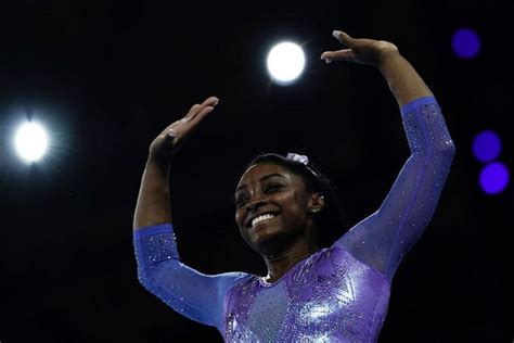 Gymnastics Simone Biles Wows Fans With Video Of Daring Vault Ahead Of Olympics The Straits Times