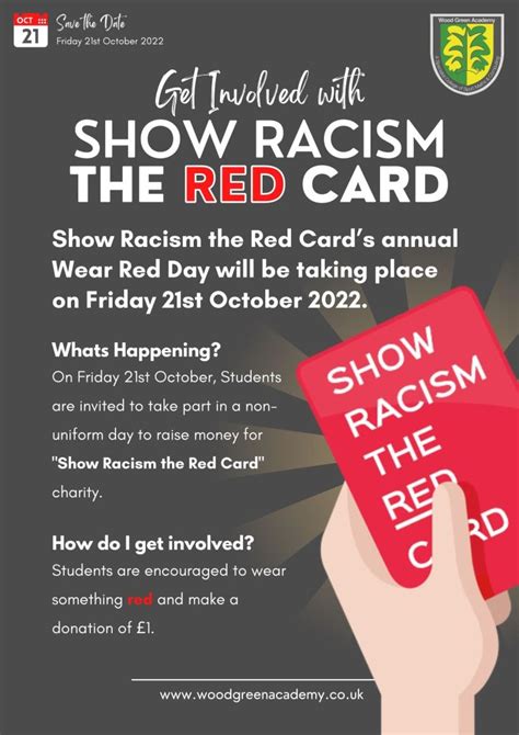 Show Racism The Red Card Wood Green Academy