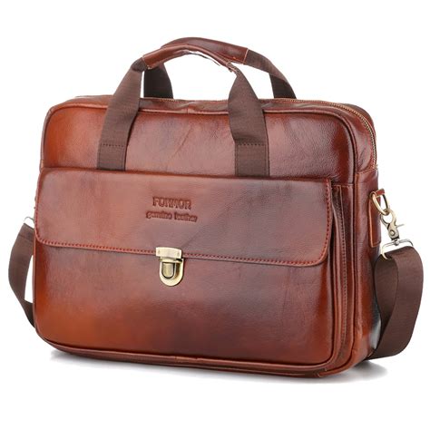 2018 Brand Genuine Leather 15 Laptop Bag For Men S Business Briefcase