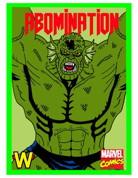 MARVEL COMICS THE ABOMINATION by donandron on DeviantArt