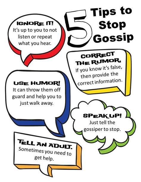 5 Tips To Stop Gossip Part Of The Rumors And Gossip Lesson