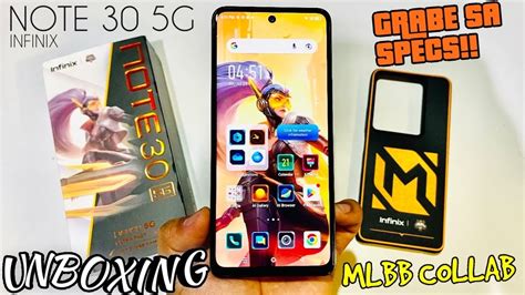 UNBOXING INFINIX NOTE 30 5G X MLBB COLLAB 8 128 5G ULTRA FAST