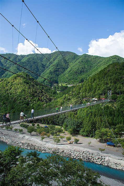 谷瀬の吊り橋（奈良県吉野郡十津川村） くまどこ