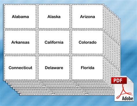 Us States And Capitals Flashcards