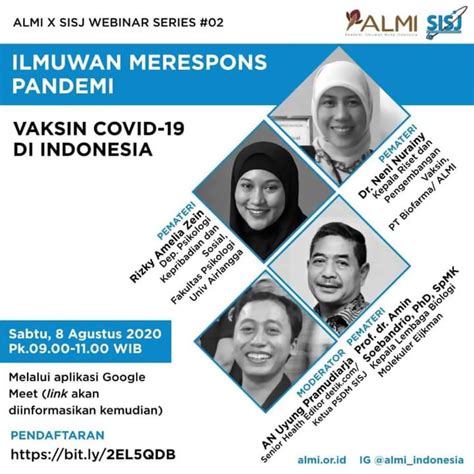 Almi X Sisj Webinar Ilmuwan Merespons Pandemi Vaksin Covid Di