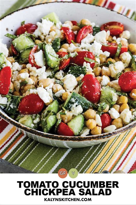 Tomato Cucumber Chickpea Salad Kalyns Kitchen