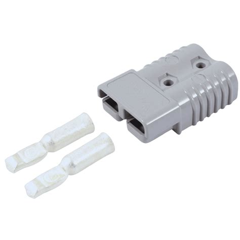 Genuine Sb350 350a Connector Anderson Grey With 20awg 70mm2 Contacts Sb350gry2 0awg