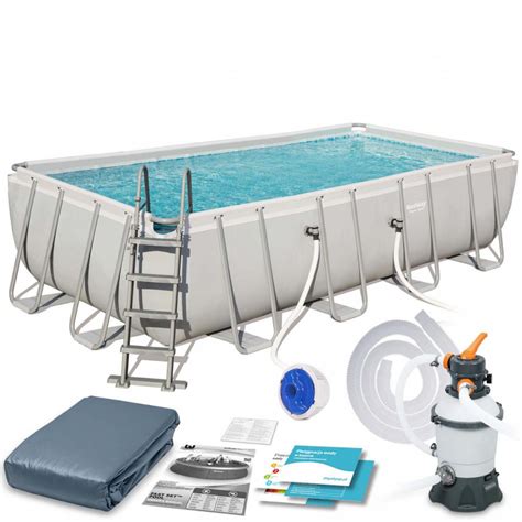 Bestway Piscina Rettangolare Power Steel Frame Cm X X H Con