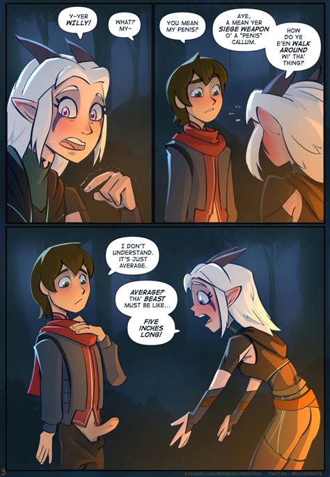 Rule 34 1boy 1girls Blush Brown Hair Callum The Dragon Prince Clothed Clothed Female Comic