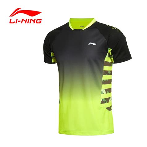 Li Ning Men S Badminton Series Quick Dry Breathable Flexible T Shirts