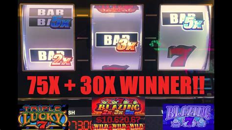 Huge Win 2x 3x 5x Blazing 777 Triple Lucky 7s Blazing 7 Slot