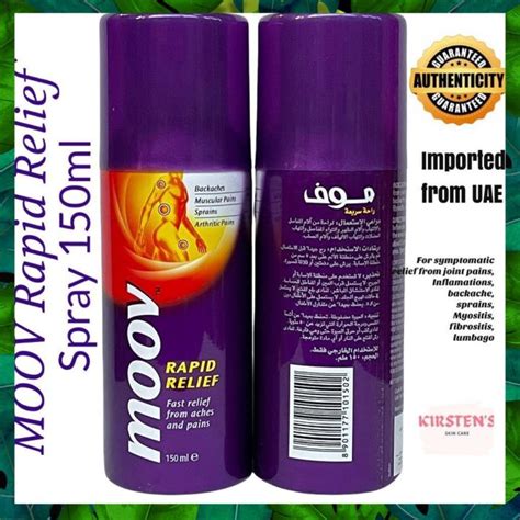 Authentic Moov Rapid Relief Spray 150ml Lazada Ph