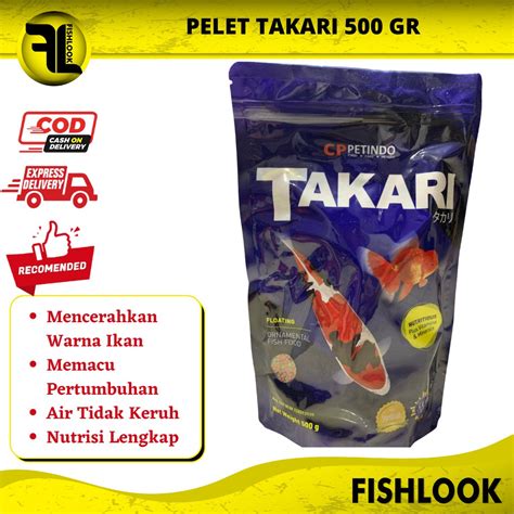 Jual TAKARI 500gr Pakan Makanan Pelet Ikan Hias Koki Koi Floating Type