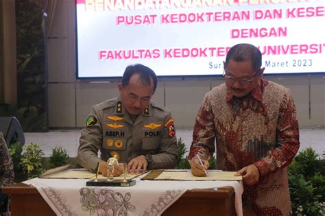 Tambah Dokter Polisi Fk Unair Teken Mou Dengan Polri Universitas