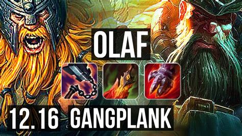 Olaf Vs Gangplank Top 7 Solo Kills 1 6m Mastery 700 Games