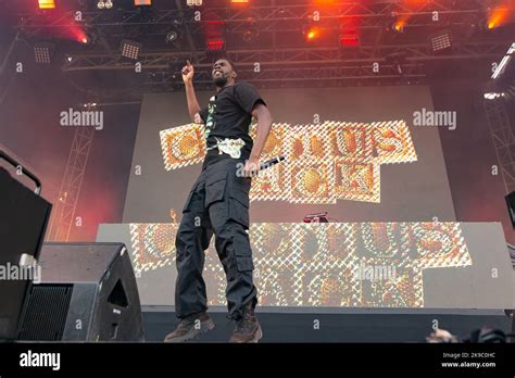 Rapper Pressa performing at Breakout Festival at the PNE Amphitheatre ...