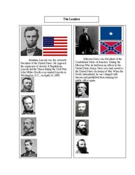 Civil War Reading Activity By Secret Agent Teach Tpt