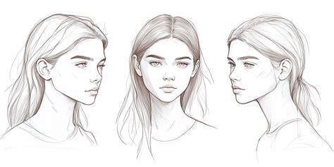 Artstation 300 Teenage Girl Sketch Reference4k Artworks