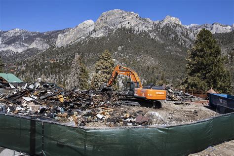 Mount Charleston Lodge demolition begins ater fire | Local Las Vegas ...