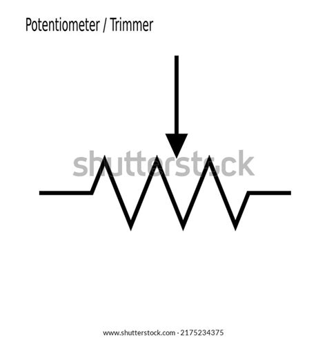 Potentiometer Trimmer Symbol Resistor That Can: เวกเตอร์สต็อก (ปลอดค่า ...