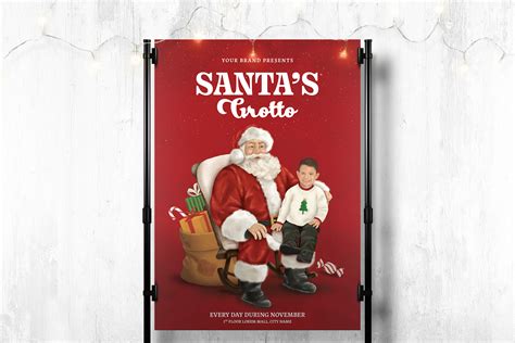 Santas Grotto Christmas Template Psd Png Jpeg