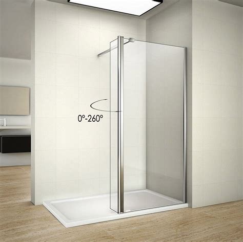 Walk In Wet Room Shower Screen Panel 8mm Easyclean Glass Shower Cubicle