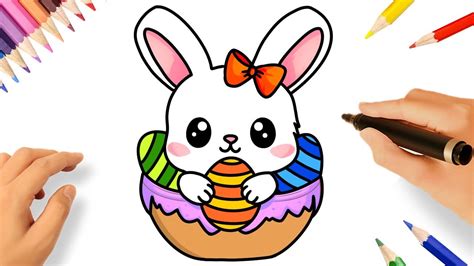 Comment Dessiner Un Lapin De P Ques Kawaii