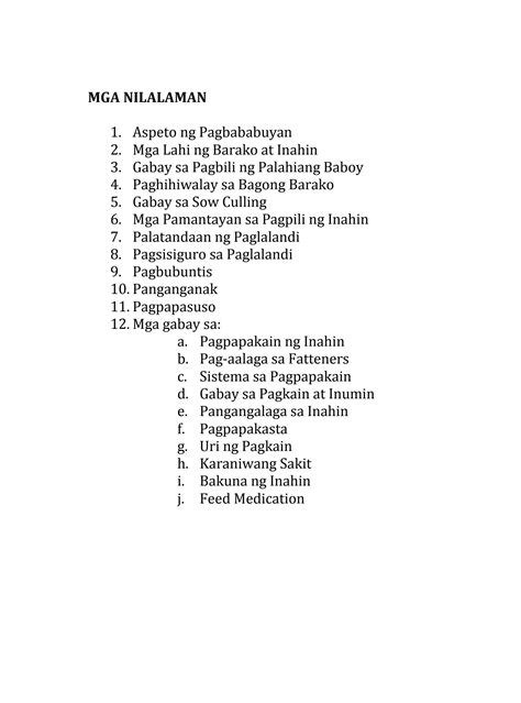 Solution Gabay Sa Pag Aalaga Ng Baboy Studypool