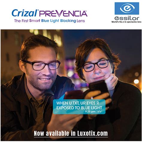 Crizal Prevencia Bi Focal Lens Luxotix