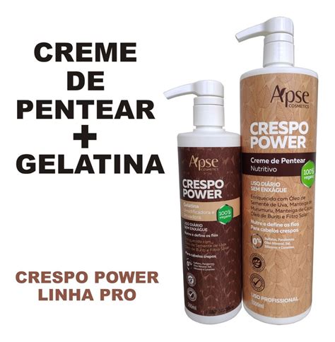 Apse Crespo Power Profissional Creme De Pentear Gelatina Frete grátis