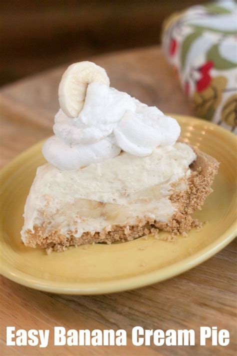 No Bake Banana Cream Pie With Graham Cracker Crust Artofit