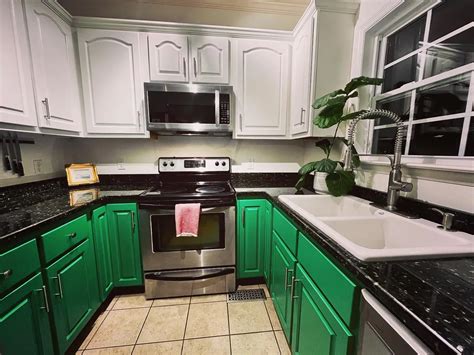 Sherwin Williams green paint colors for kitchen cabinets