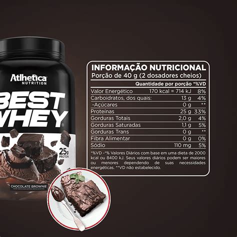 Best Whey 900g Atlhetica Brownie Chocolate Dhermativos